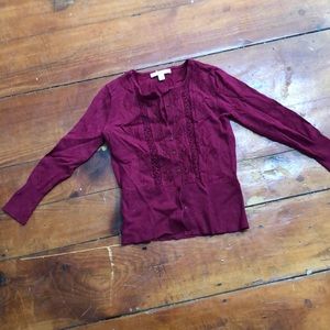 Burgundy cardigan